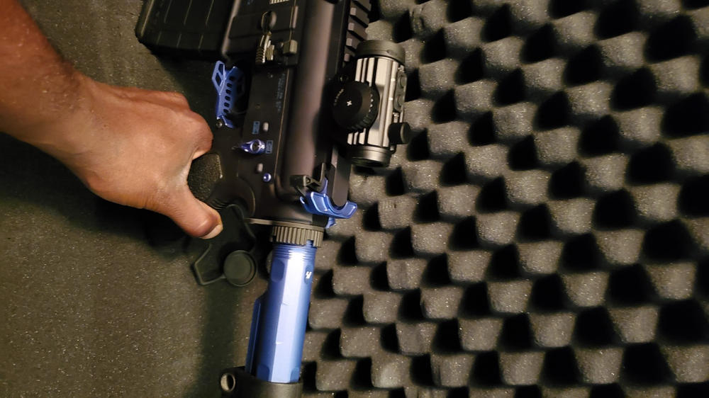 Strike Industries Extended Latch Charging Handle - Blue - Customer Photo From Deric Tolen