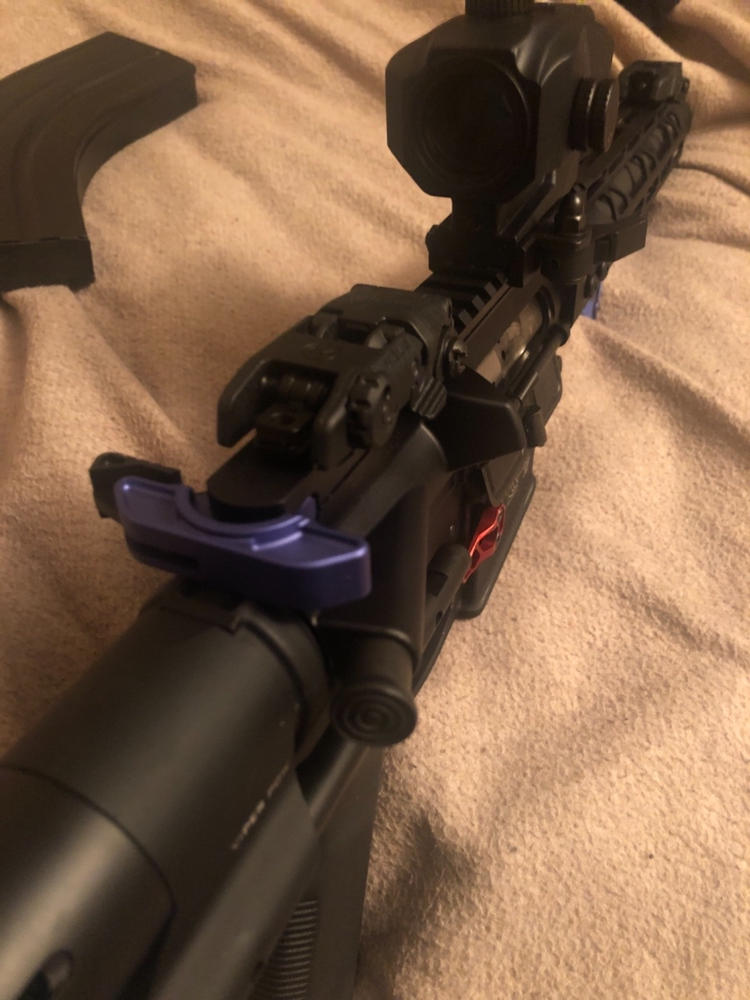 Strike Industries Extended Latch Charging Handle - Blue - Customer Photo From Irving Trejo