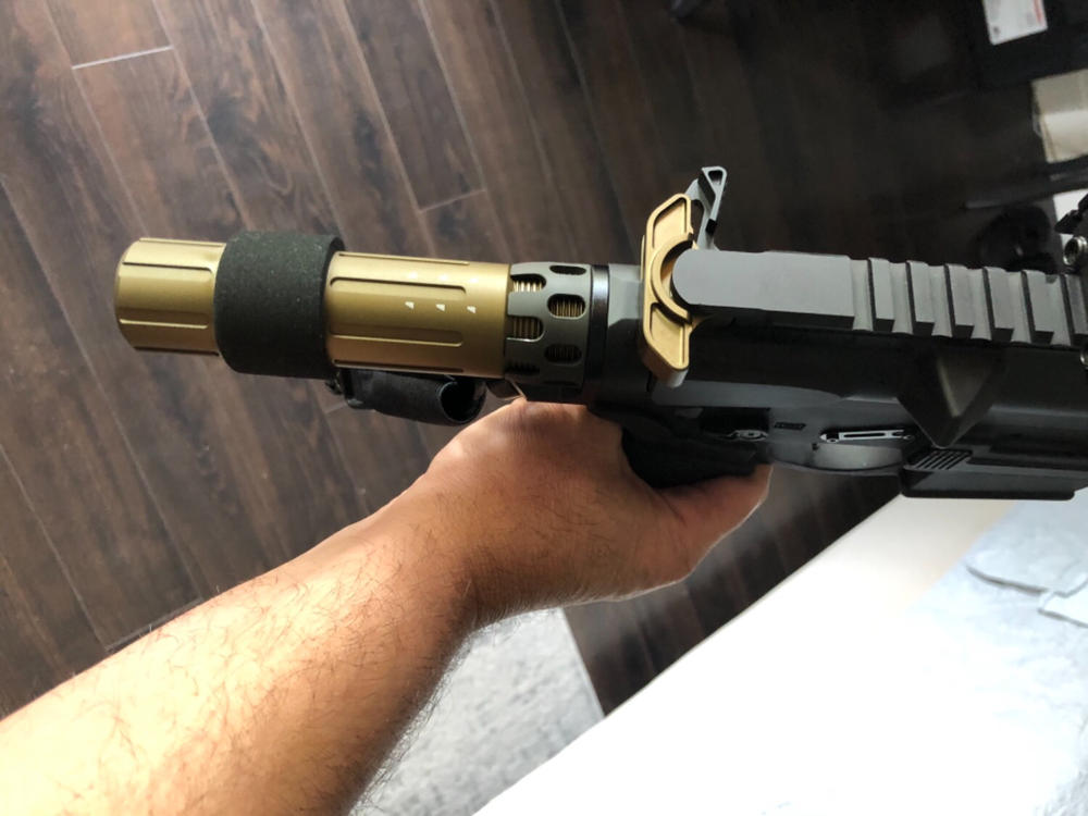 Strike Industries Extended Latch Charging Handle - FDE - Customer Photo From Jose Arias