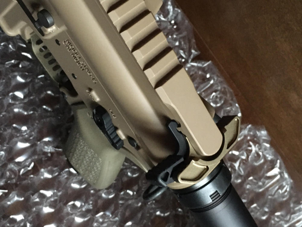 Strike Industries Extended Latch Charging Handle - FDE - Customer Photo From Dan Jones