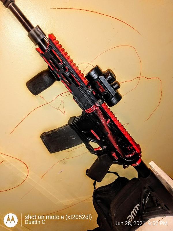 Strike Industries Extended Latch Charging Handle - Red - Customer Photo From Dustin Jones