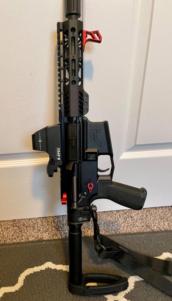 Strike Industries Extended Latch Charging Handle - Red - Customer Photo From Nicholas Legamaro