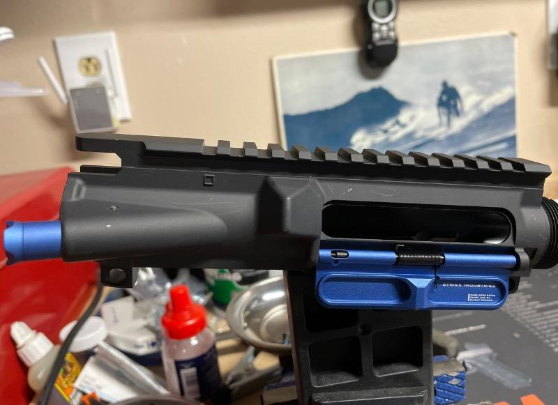 Strike Industries Forward Assist Kit - (Black, Blue, FDE, Red, Grey) - Blue - Customer Photo From Dennis Talag