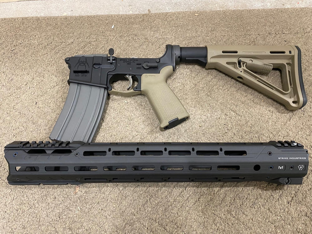 Strike Industries GRIDLOK 8.5 Main body， Sights & Rail Attachment