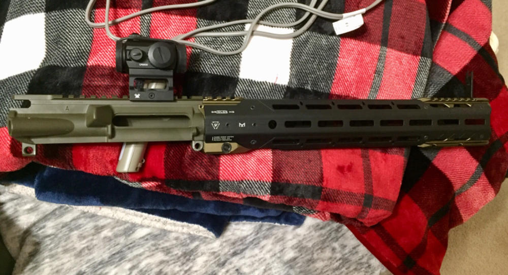 Strike Industries GRIDLOK M-LOK Handguard Assembly - 15", Black/FDE - Customer Photo From Mclaren Stone