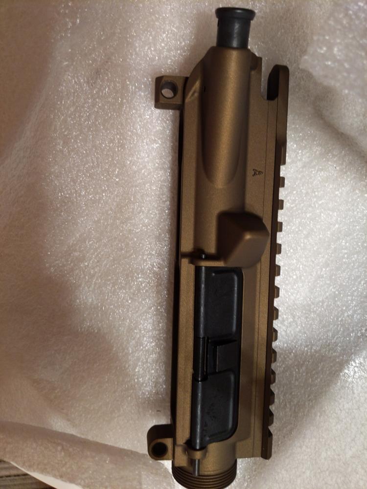 Aero Precision AR-15 Assembled Upper Receiver - Burnt Bronze - Customer Photo From Erica Taylor