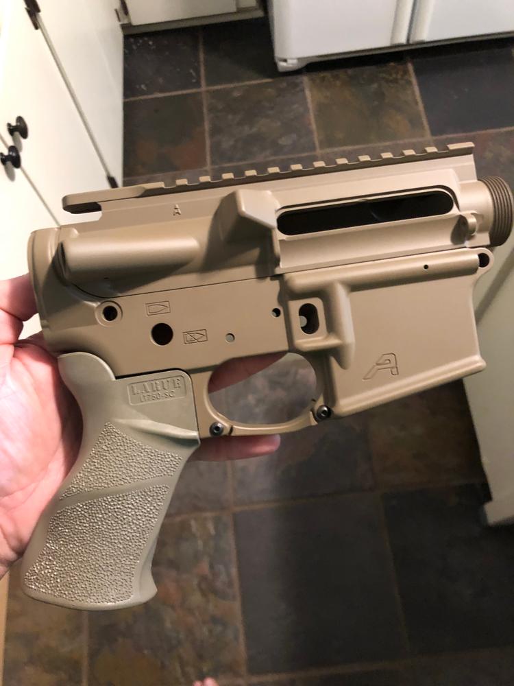 Aero Precision AR-15 Stripped Lower Receiver Gen 2 - FDE Cerakote (BLEM) - Customer Photo From Matt