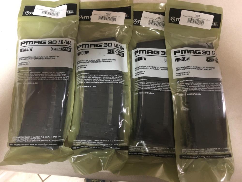 Magpul PMAG MOE 5.56 Window 30RD - Black - Customer Photo From William Killham