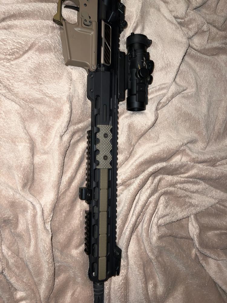 Strike Industries M-LOK Rail Covers - V2 - (Black, FDE) - Customer Photo From Justin