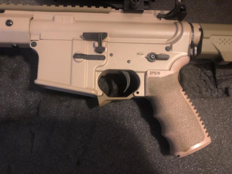 Strike Industries M4/AR-15 Fang Trigger Guard with Magwell Feature - FDE - Customer Photo From Aaron Myers