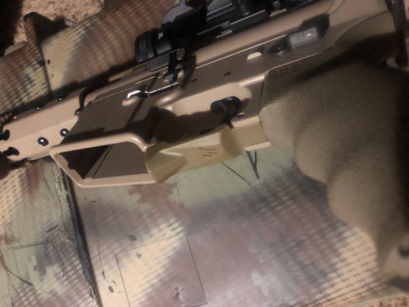 Strike Industries M4/AR-15 Fang Trigger Guard with Magwell Feature - FDE - Customer Photo From Aaron Myers