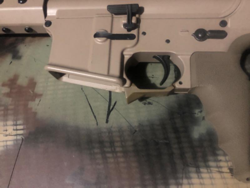 Strike Industries M4/AR-15 Fang Trigger Guard with Magwell Feature - FDE - Customer Photo From Aaron Myers