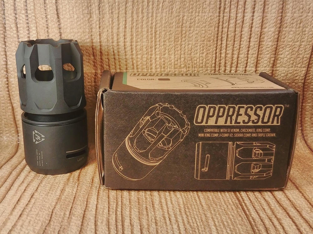 Strike Industries Oppressor Concussion Reduction Device - Customer Photo From Jason Wollering