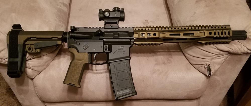 NBS Billet AR-15 Extended Latch Charging Handle - Customer Photo From Wheeler Richards