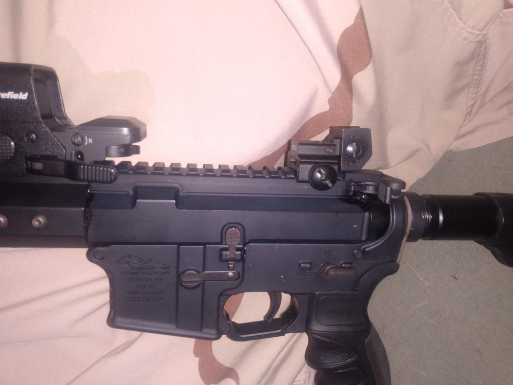 NBS Billet AR-15 Extended Latch Charging Handle - Customer Photo From matthew pasch