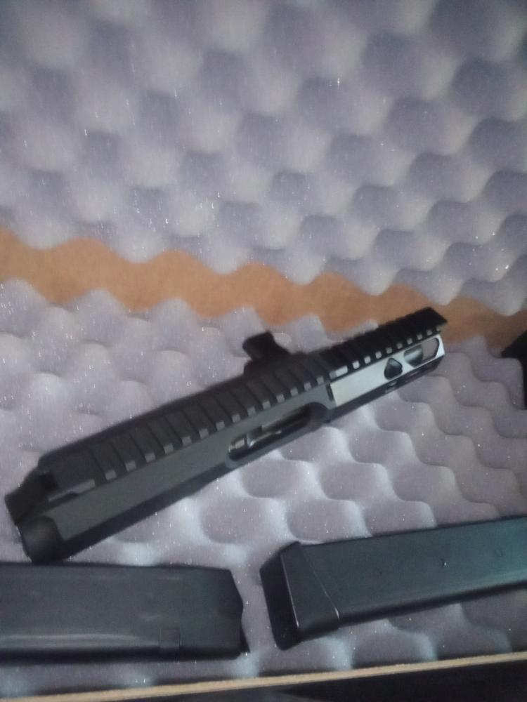 New Frontier Pistol Caliber Billet AR-9/45 Side Charging Upper with LRBHO - Customer Photo From Christopher Davis