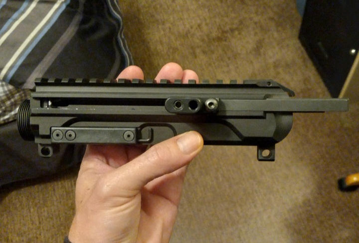 New Frontier Pistol Caliber Billet AR-9/45 Side Charging Upper with LRBHO - Customer Photo From Matthew Nolt