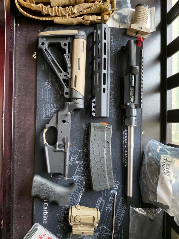 Dirty Bird AR-15 Carbine Hogue Lower Build Kit Minus FCG - Customer Photo From Kevin Hall