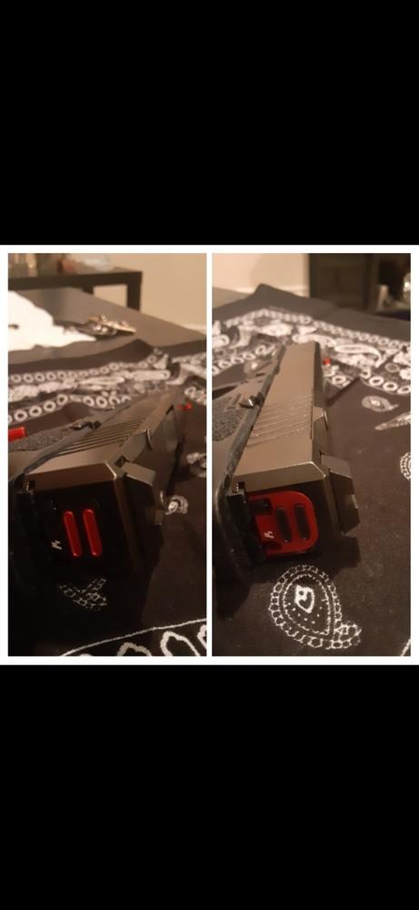 Strike Industries Slide Cover Plate for Glock - V2, Red - Customer Photo From John Quiroz