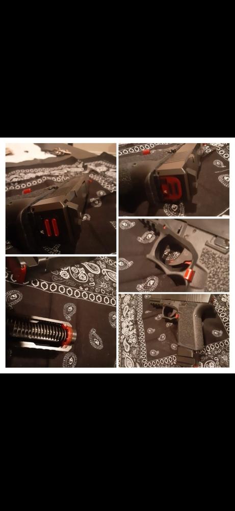 Strike Industries Slide Cover Plate for Glock - V2, Red - Customer Photo From John Quiroz