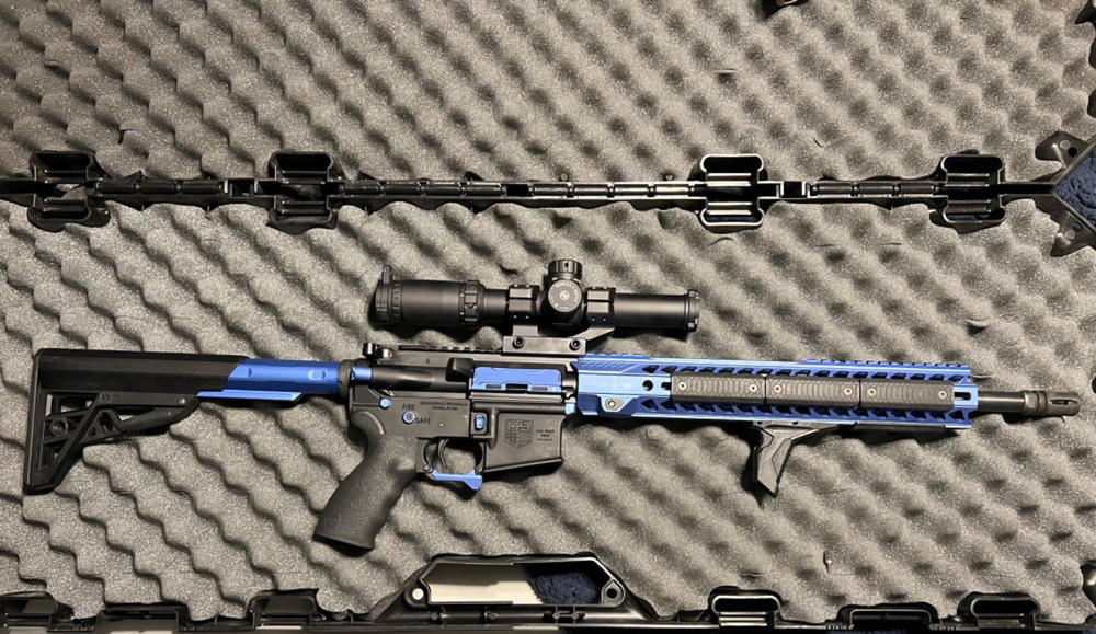 Strike Industries Strike Rail M-LOK Handguard - 13.5", Blue - Customer Photo From David Saldivar