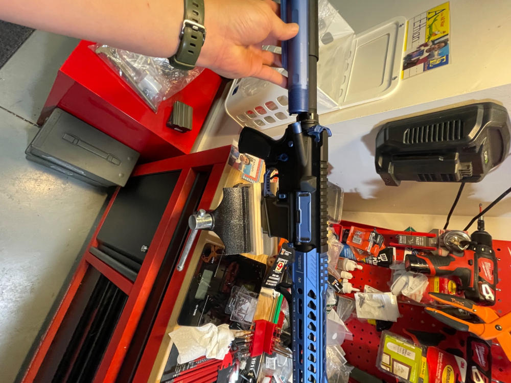 Strike Industries Strike Rail M-LOK Handguard - 13.5", Blue - Customer Photo From Adam Joo