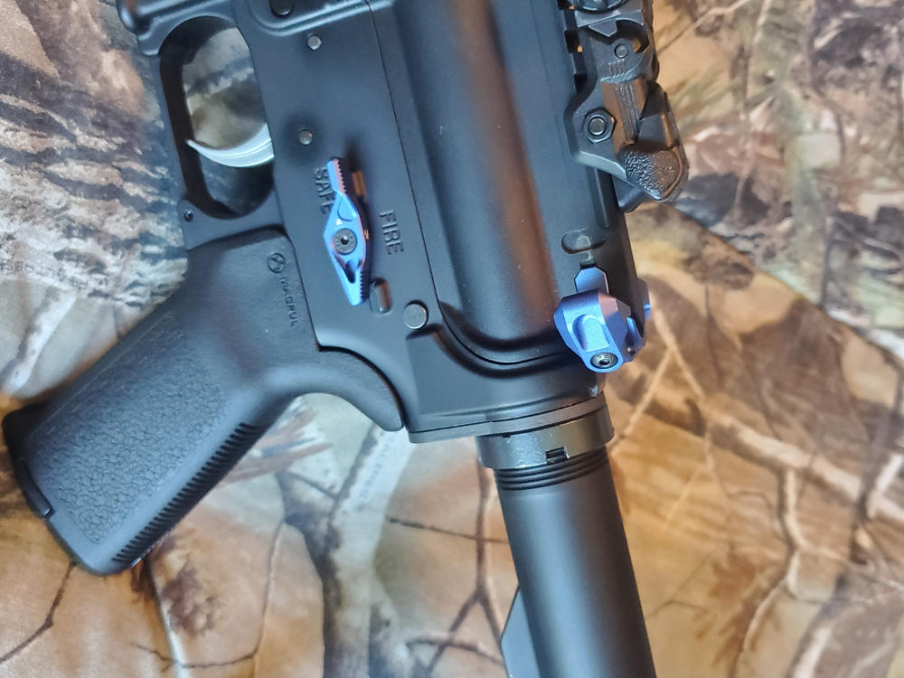 Strike Industries Strike Switch Safety Selector (Black, Blue, Red, FDE) - Blue - Customer Photo From James Gooch