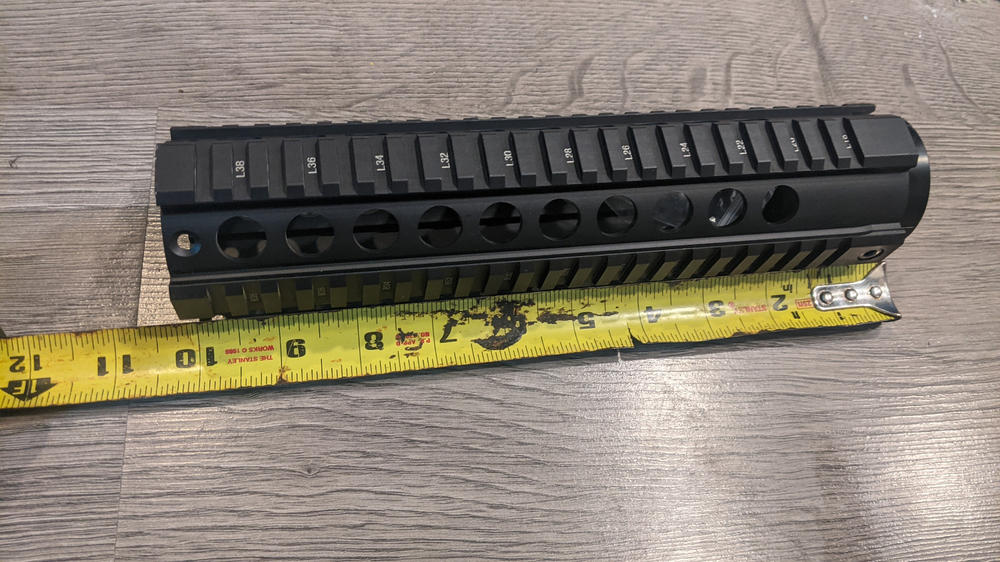 Presma Picatinny Quad Rail - 10" - Customer Photo From Ryan Hanna