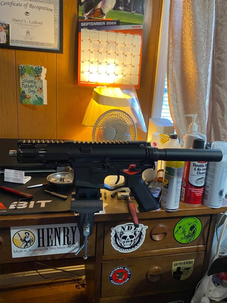 Presma 4.2" AR-15 Pistol M-LOK Handguard - Black - Customer Photo From Darryl Ledford Sr