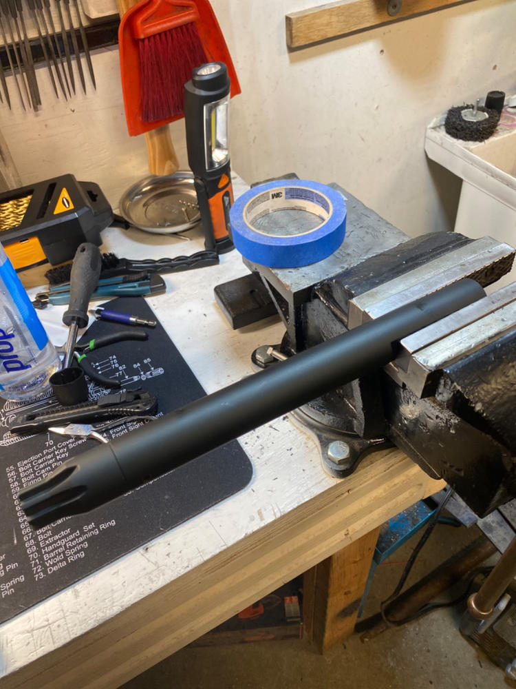 Presma AR-10 Barrel Vise Block Rod - Black - Customer Photo From Ray Gould