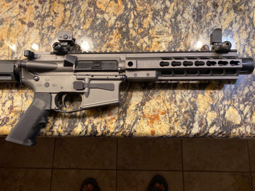 Presma AR-15 Aluminum Flip-Up Sight Set - Low Profile - Customer Photo From Esgardo Gonzalez