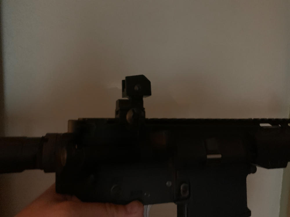 Presma AR-15 Flip-Up Rear Sight - Customer Photo From Miguel R.