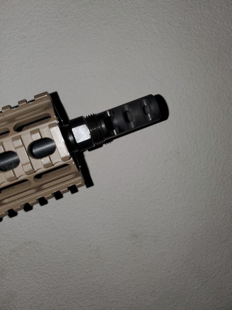 Presma Muzzle Brake 1/2x28 w/ Blast Forwarding Device - Customer Photo From Erin Teston