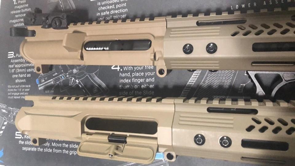 Aero Precision AR-15 Stripped Upper Receiver, No Forward Assist - FDE Cerakote - Customer Photo From Eric Lopez