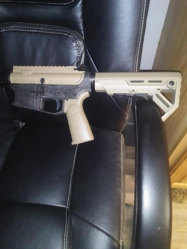 Strike Industries  MOD-1 Stock (Black, FDE, Red, Blue) - Black/Blue - Customer Photo From Anthony Lent