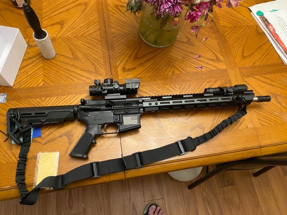 Strike Industries MOD-1 Stock (Black, FDE, Red, Blue) - Black/Blue - Customer Photo From Rustin Straw