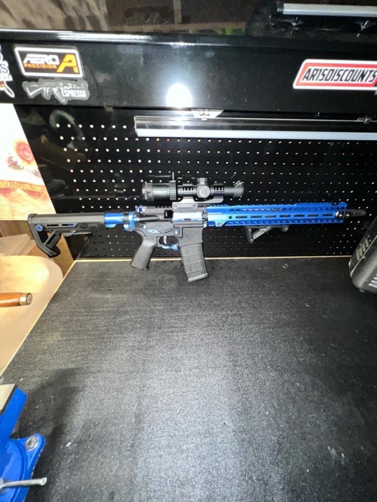 Strike Industries MOD-1 Stock (Black, FDE, Red, Blue) - FDE/Black - Customer Photo From Dan Kush