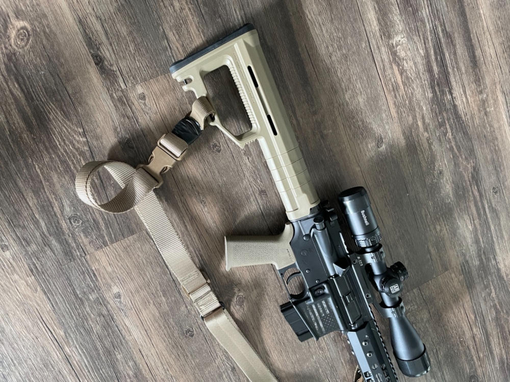 Strike Industries  Modular Fixed Stock - FDE - Customer Photo From Bradley Buterbaugh