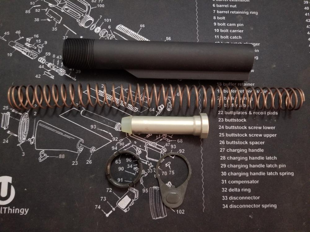 Aero Precision AR15/M4 Carbine Buffer Kit, No Stock, H2 Buffer