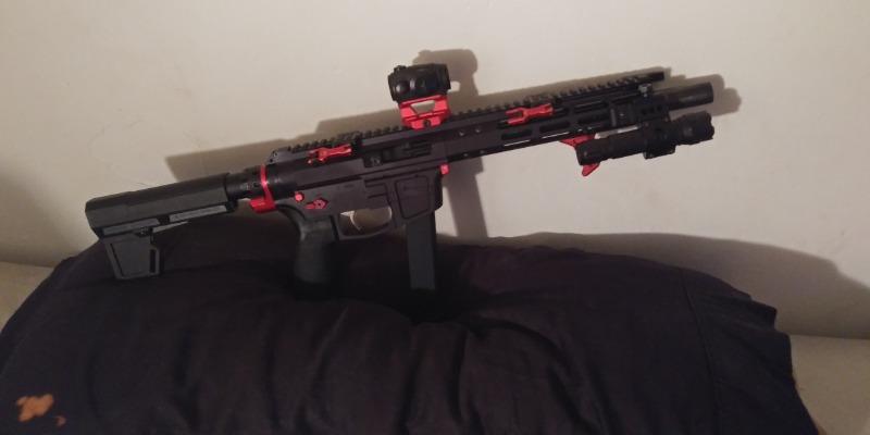 Strike Industries T1 Riser - Red - Customer Photo From Troy Sutton