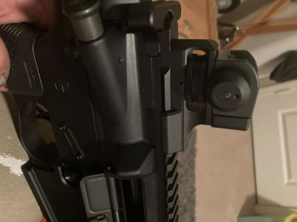 UTG AR-15 Super Slim Fixed Rear Sight, Picatinny, Black - Customer Photo From Tee Hillestad