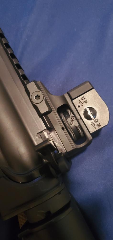 UTG AR-15 Super Slim Fixed Rear Sight, Picatinny, Black - Customer Photo From Ryan wilson