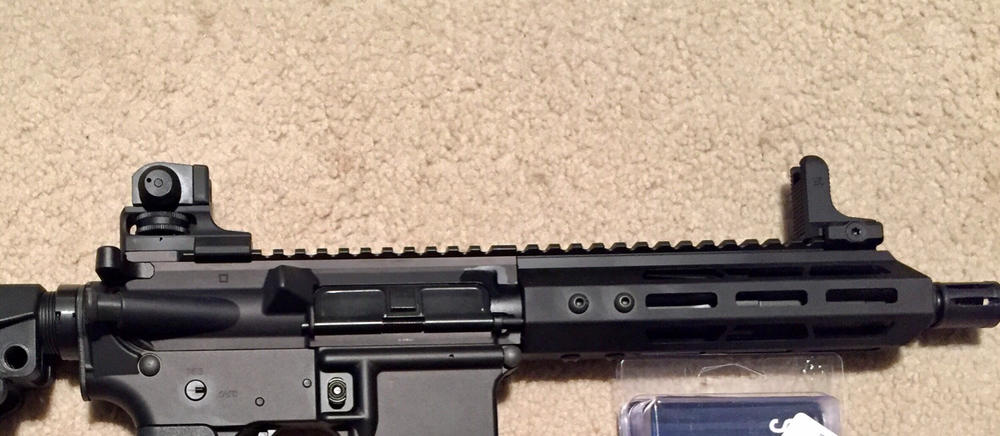 UTG AR-15 Super Slim Fixed Rear Sight, Picatinny, Black - Customer Photo From Brian M.