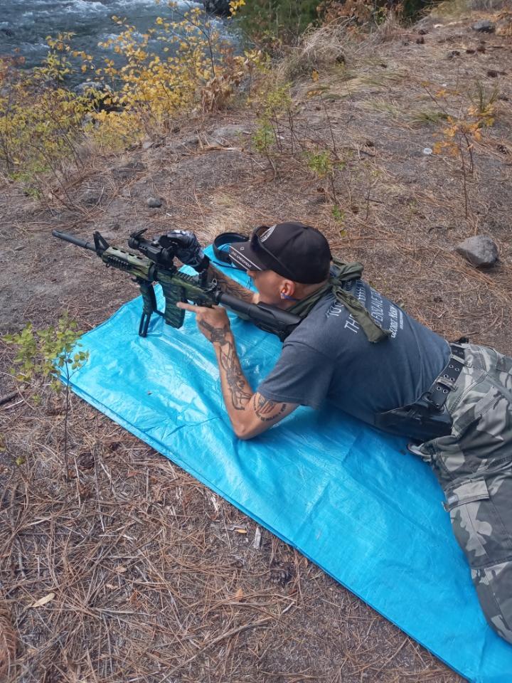 UTG D Grip with Ambi. Quick Release Deployable Bipod, Black - Customer Photo From John