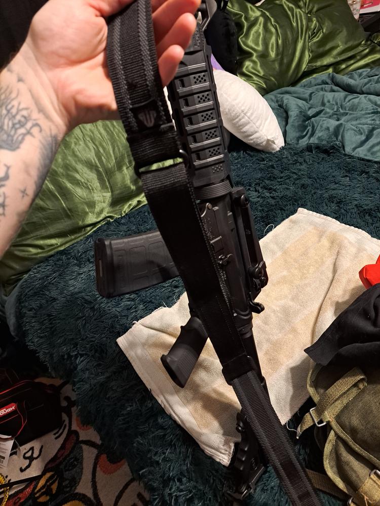 UTG Two Point Universal Rifle Sling, Black - Customer Photo From Zachary