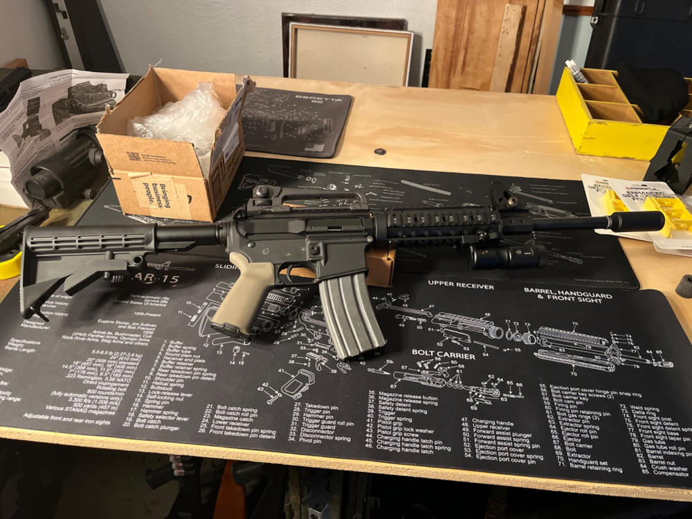 UTG 4.7" Low-Pro Combat Foldable Metal Foregrip, QD Lock - Customer Photo From Kristopher Orcutt