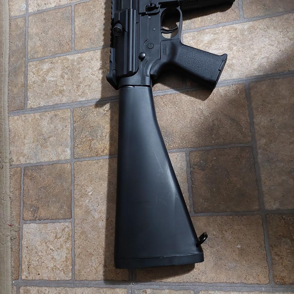 UTG AR308 A2 Style Fixed Buttstock Complete Assembly - Black - Customer Photo From Robert Allgood