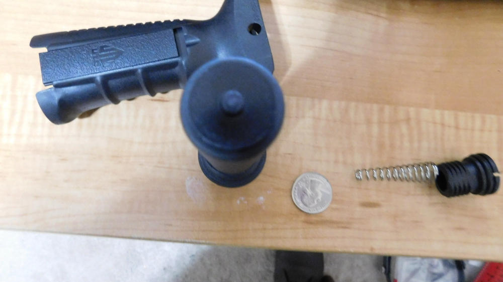 UTG Ergonomic Ambidextrous Vertical Foregrip - Black - Customer Photo From davis bush