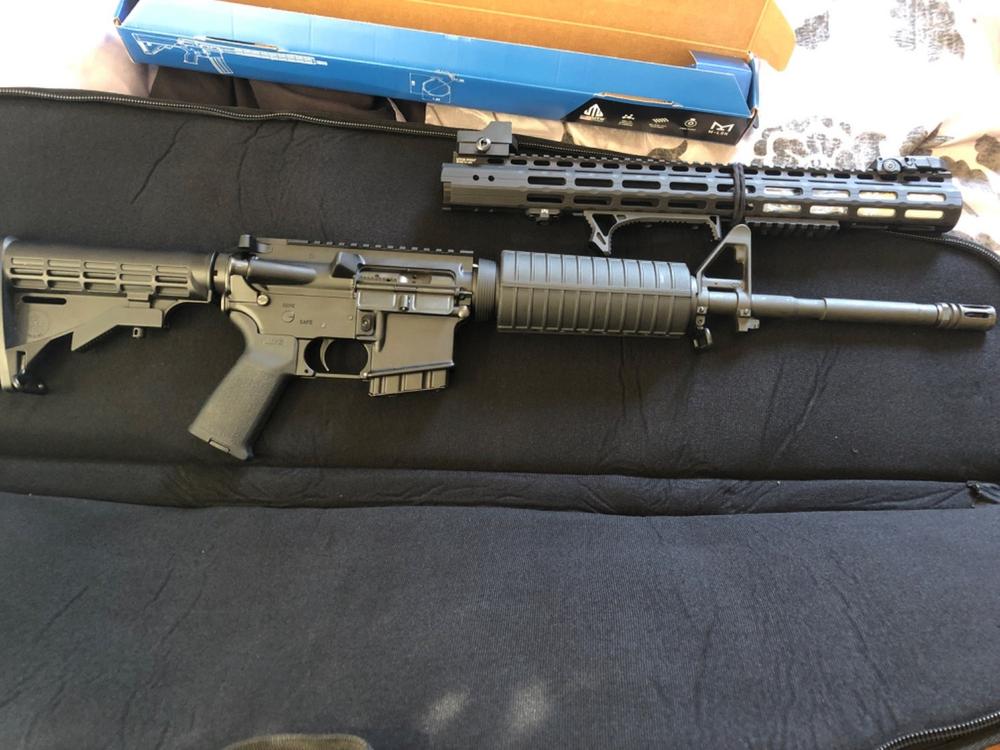 UTG PRO M-LOK AR-15 Super Slim Free Float Handguard - 17" - Customer Photo From Jared Quintanilla