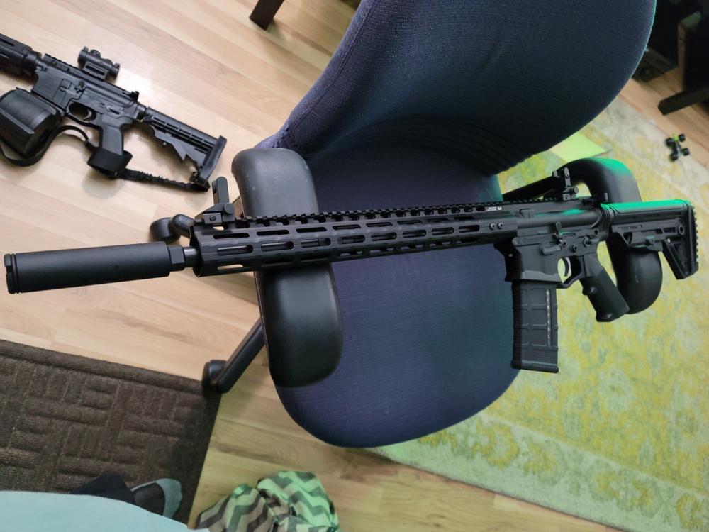 UTG PRO M-LOK AR-15 Super Slim Free Float Handguard - 15" - Customer Photo From Kyle Werchek